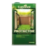 Cuprinol Shed & Fence Protector for nourishing and protecting exterior wood surfaces in gardens and outdoor spaces.