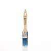 Frenchic Synthetic Flat Brush 50mm with blue-tipped bristles and wooden handle on white background