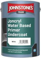 Stringers DIY store displaying Johnstone's Trade Joncryl Primer & Undercoat in white, ideal for home decorating projects.