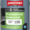 Johnstone’s Trade Professional Undercoat tin – solvent-based primer for preparing wood and metal surfaces