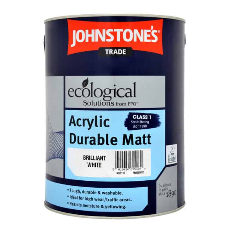 ohnstone's Trade Acrylic Matt Brilliant White – High-opacity matt paint for walls