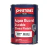 Johnstone’s Aqua Guard Gloss Finish Brilliant White Paint Tin – 5L