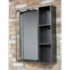 Industrial wall unit with mirror and storage shelves, ideal for modern home decor from Stringers DIY.