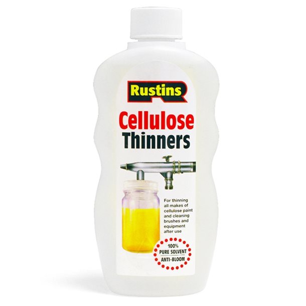 Rustins Cellulose Thinners 300ml – solvent for cellulose paints, lacquers, and cleaning equipment