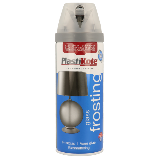 Plastikote Glass Frosting Spray Paint 400ml – decorative frosted glass finish.