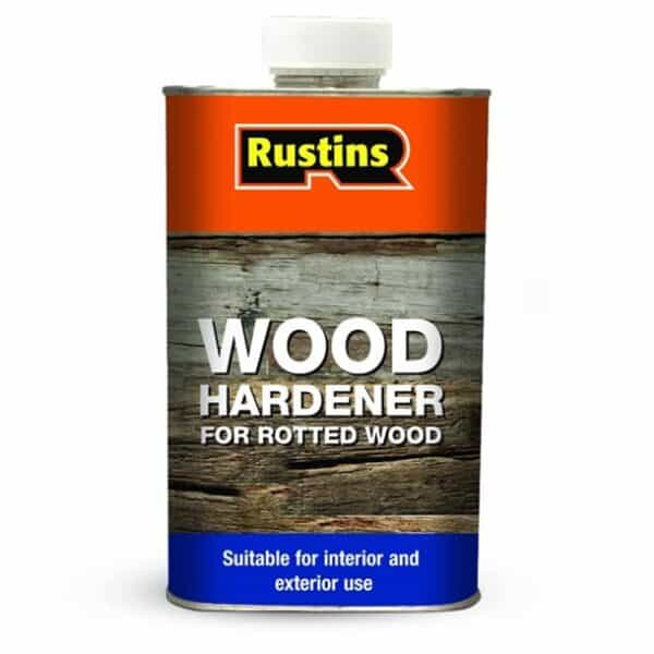 Rustins Wood Hardener 250ml – strengthens rotten timber before filling or painting