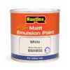 Rustins Quick Dry Matt Emulsion 250ml White – smooth matt wall and ceiling paint