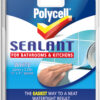 Polycell Sealant Strip for Bathrooms & Kitchens 22mm – waterproof self-adhesive strip for baths, sinks, and worktops