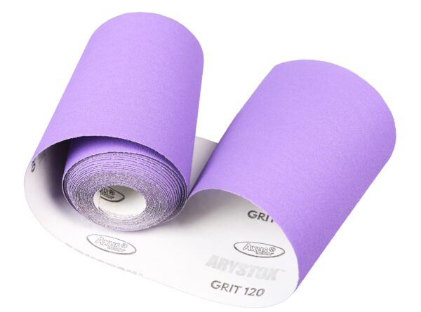 Arystox Ceramic Pro Sanding Paper Roll 5m 120 grade unpackaged – self-sharpening sandpaper for wood, paint, filler, and metal.