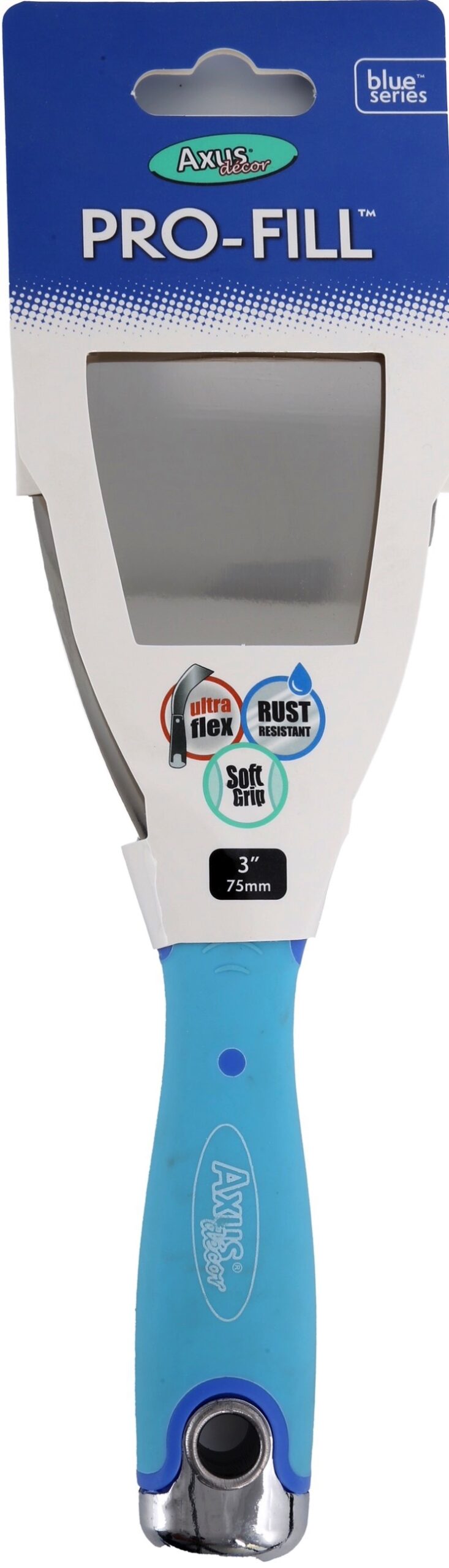Axus Décor Blue Series Filling Knife 3" – flexible stainless steel filling knife.