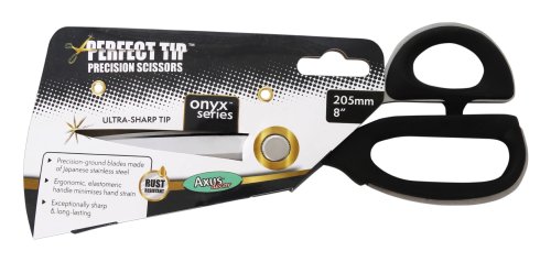 s Décor Onyx Series Perfect Tip Precision Scissors with pointed blades 205mm.