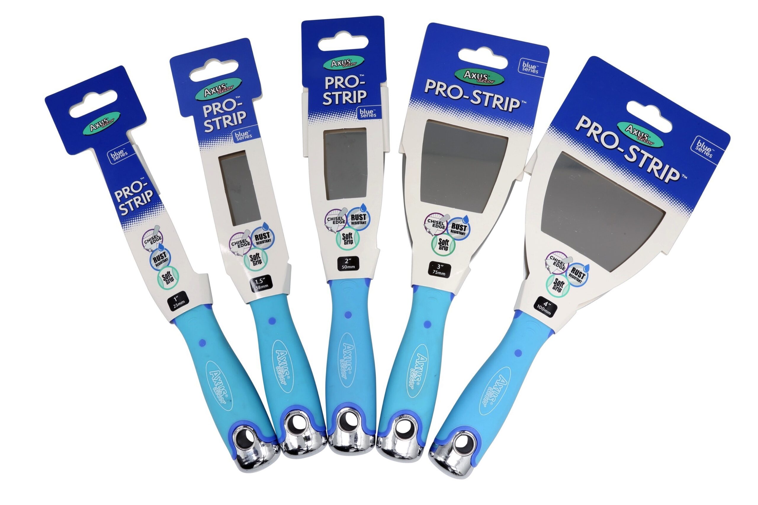 Axus Tools Axus Décor Blue Series Pro Strip Scraper – Heavy-Duty Paint & Wallpaper ...