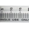 Axus Décor Blue Series Wallpaper Bubble Out Syringe for adhesive injection. Showing close-up of measurements.