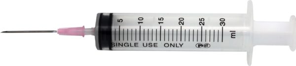 Axus Décor Blue Series Wallpaper Bubble Out Syringe for adhesive injection. Showing close-up of measurements.