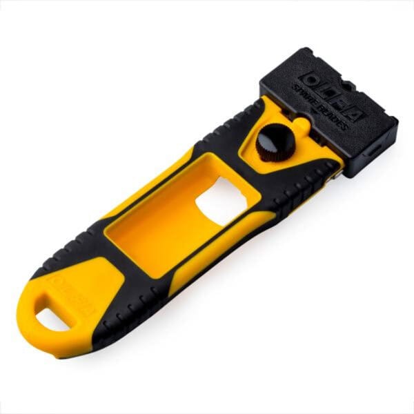 Olfa Pro Glass Scraper GSR-2 with ergonomic handle and safety cover.