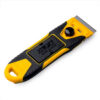 Olfa Pro Glass Scraper GSR-2 with ergonomic handle and safety cover front of scraper.
