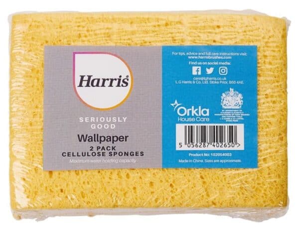 Harris Seriously Good Wallpaper Sponge 2 Pack – sponges for wallpapering and decorating tasks