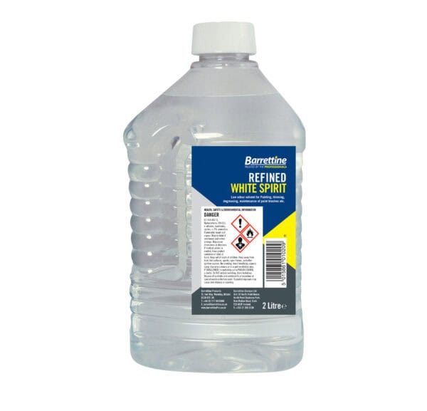 Barrettine White Spirit – solvent and brush cleaner for paint thinning and surface degreasing