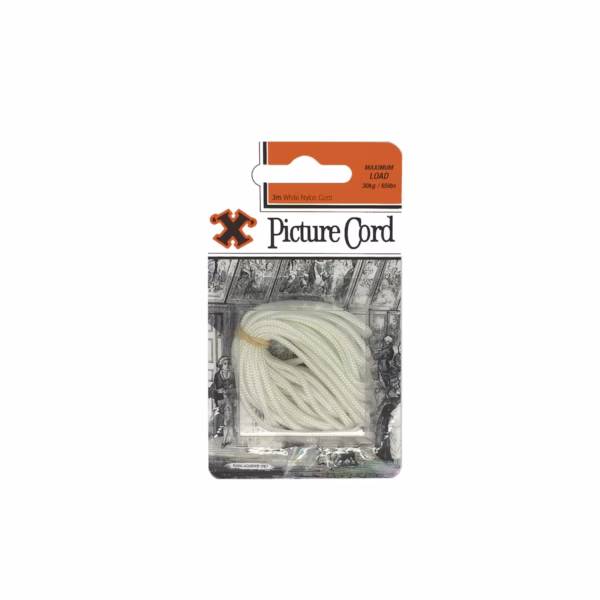 X-Hook Nylon Picture Cord 3m roll for safe and reliable picture hanging.