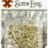 X-Hook Screw Eyes 24pk – assorted small, medium, and large metal fixings