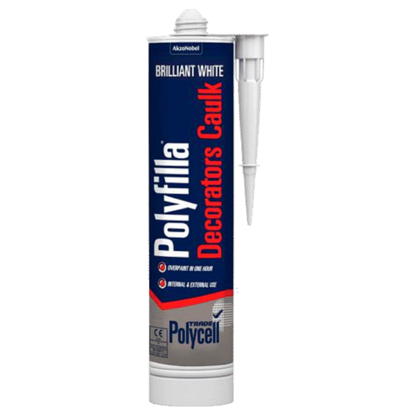 Polycell Trade Decorators Caulk – flexible filler for sealing interior gaps and cracks before painting