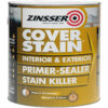 Zinsser Cover Stain Primer 2.5l – oil-based stain-blocking primer for interior and exterior use