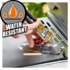 Applying Gorilla Epoxy Glue to a plastic surface with a precision syringe for strong, water-resistant bonding.