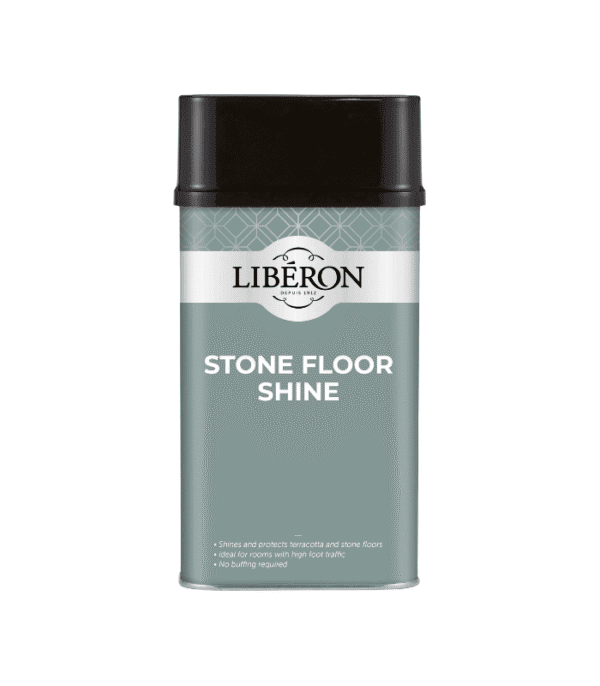 Libéron Stone Floor Shine 1L – protective liquid wax for stone, terracotta, and slate flooring.