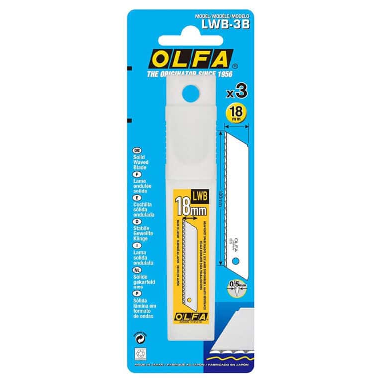 Olfa Insulation Blades 18mm LWB-3B (3pk) – replacement blades for insulation cutting.
