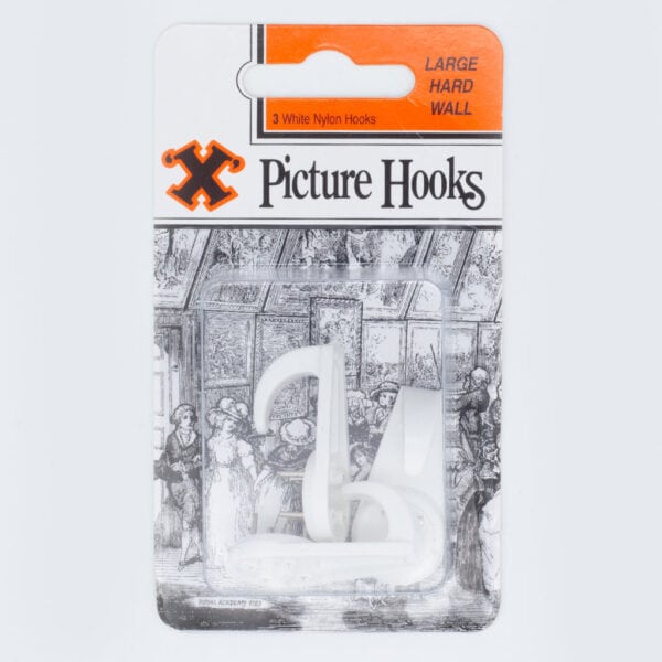 X-Hooks Hard Wall Large– heavy-duty picture hanging hooks for brick, masonry, and concrete