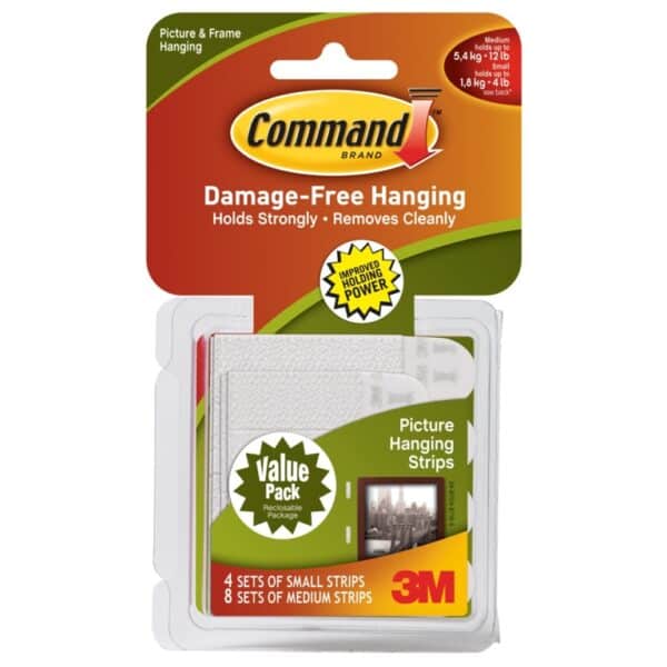 3M Command® Picture Strips (12) – Small/Medium