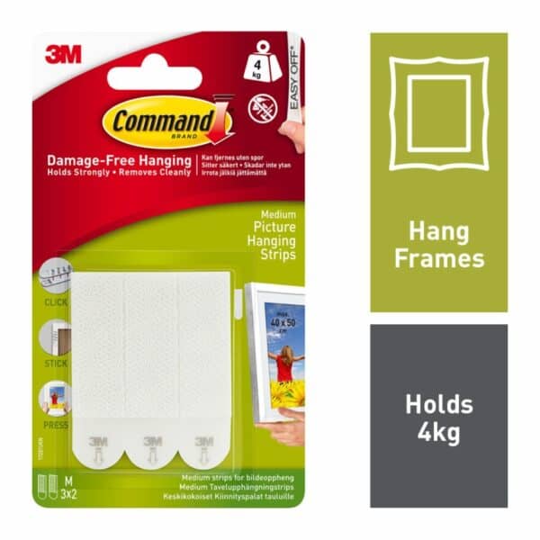 3M Command® Picture Strips (6) – Medium