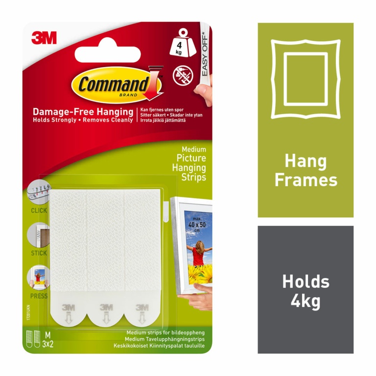 3M Command® Picture Strips (6) – Medium