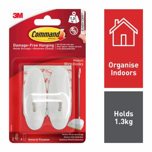 3M Command® Wire Hooks (2) – Medium