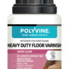Polyvine Heavy Duty Clear Satin Floor Varnish 100ml – ultra-tough, tintable coating for woode