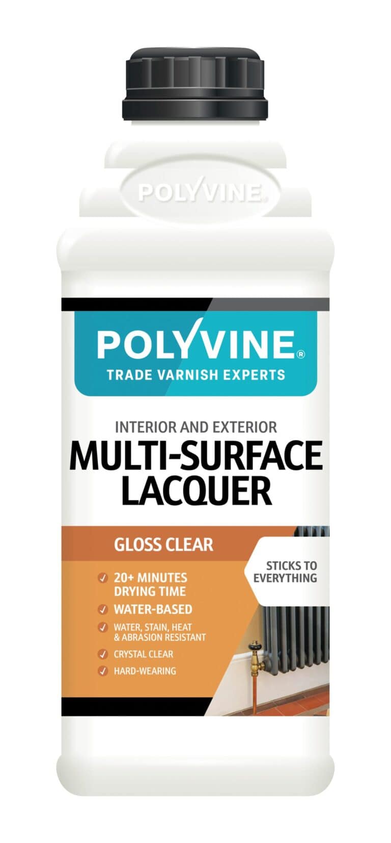 1l Polyvine Multi Surface Interior/Exterior Clear Lacquer in Gloss Finish