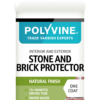 Polyvine Stone and Brick Protector 1L – Natural Finish, Water-Based Exterior and Interior Sealer