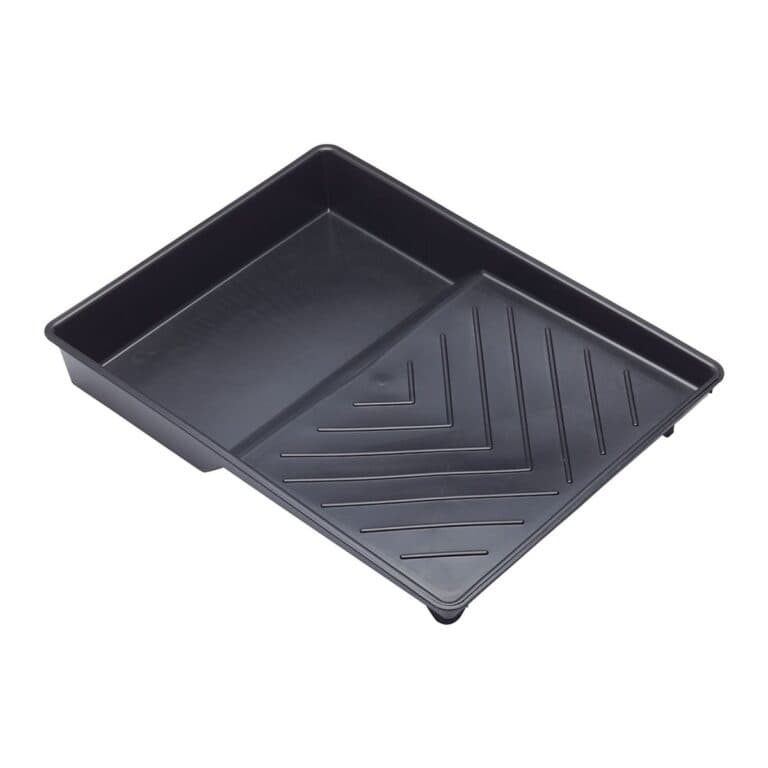 9" Black Plastic Paint Tray – Durable and Reusable