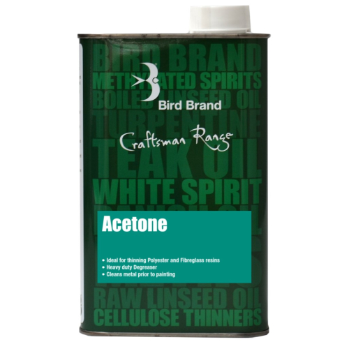 Bird Brand Acetone 500ml – Strong Solvent Cleaner