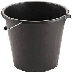 Black Builders Bucket 15L – Heavy Duty Bucket
