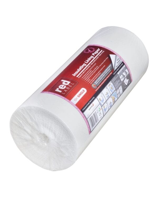 Erfurt Heatsaver 4mm insulated lining paper roll 10m – use with Wallrock Thermal Liner Adhesive