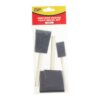 Fit For The Job Precision Edging Foam Brush Set – 3-piece pack with wooden handles and black foam heads.