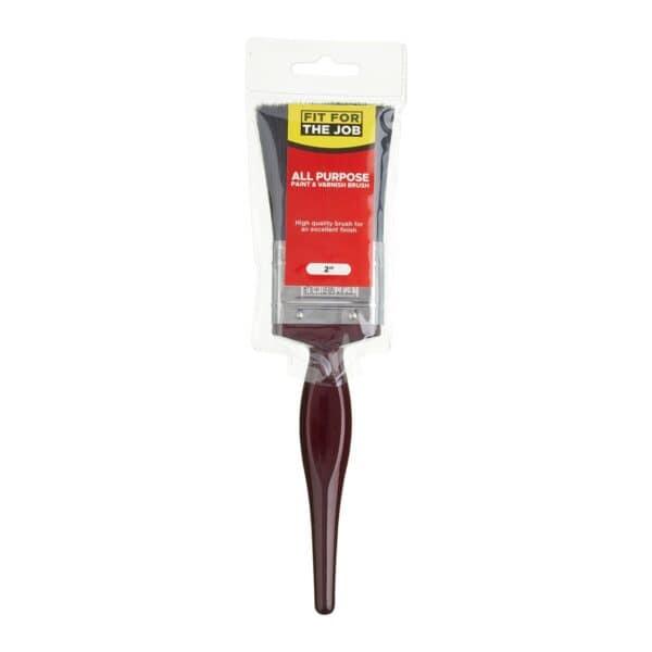 Fit For The Job All Purpose Paint Brush Range 2" Brush – synthetic bristle brushes available individually or in a 3-piece set for smooth paint application.