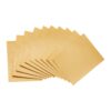 Assorted sandpaper sheets – fine, medium, and coarse grades
