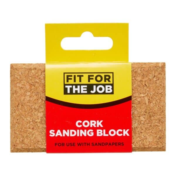 Fit For The Job cork sanding block designed for smooth surface preparation