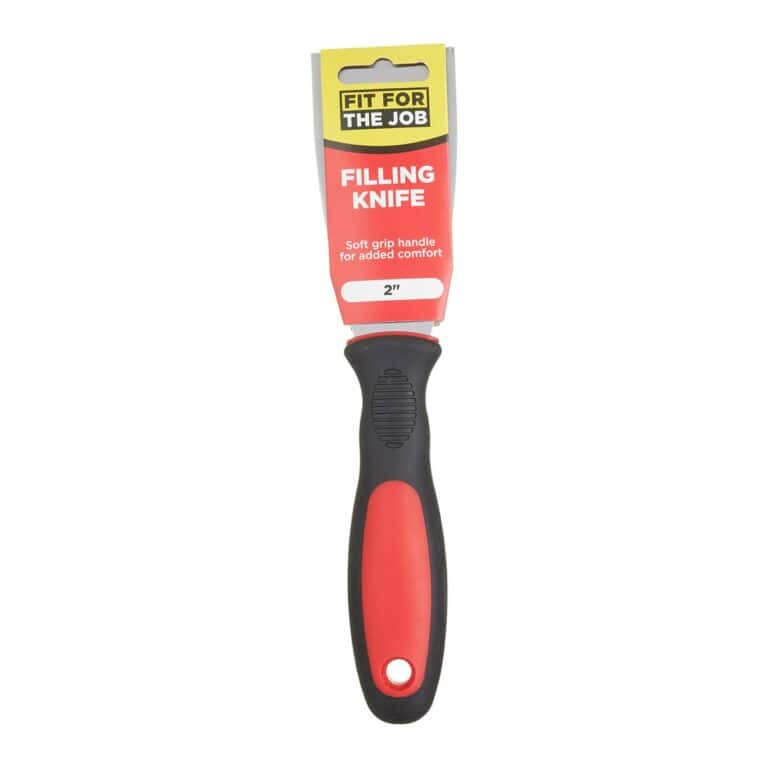 Fit For The Job Filling Knives – ideal for DIYers, flexible stainless-steel blades in 2" for smooth filler and plaster application.