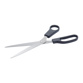 Fit For The Job 10 inch stainless steel scissors with black handles.