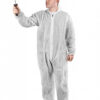 Person wearing Glenwear Protective Coveralls while decorating