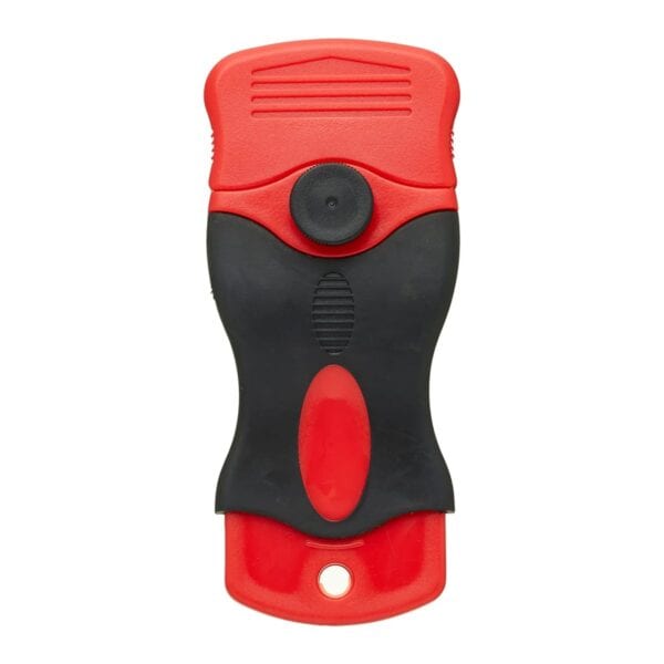 ProDec Razor Edge Window Scraper – ergonomic handle and replaceable blade for light paint and residue removal.