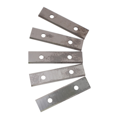 ProDec Advance 2 inch tungsten carbide scraper blades shown loose for surface preparation use.